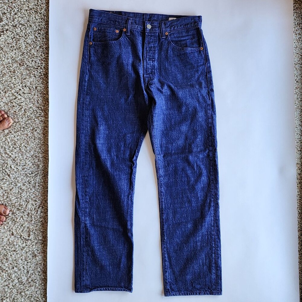 Levi's 501 White Oak Cone Denim 100% Cotton rare blue jeans 32